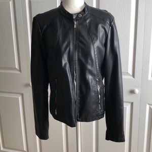 Faux leather jacket